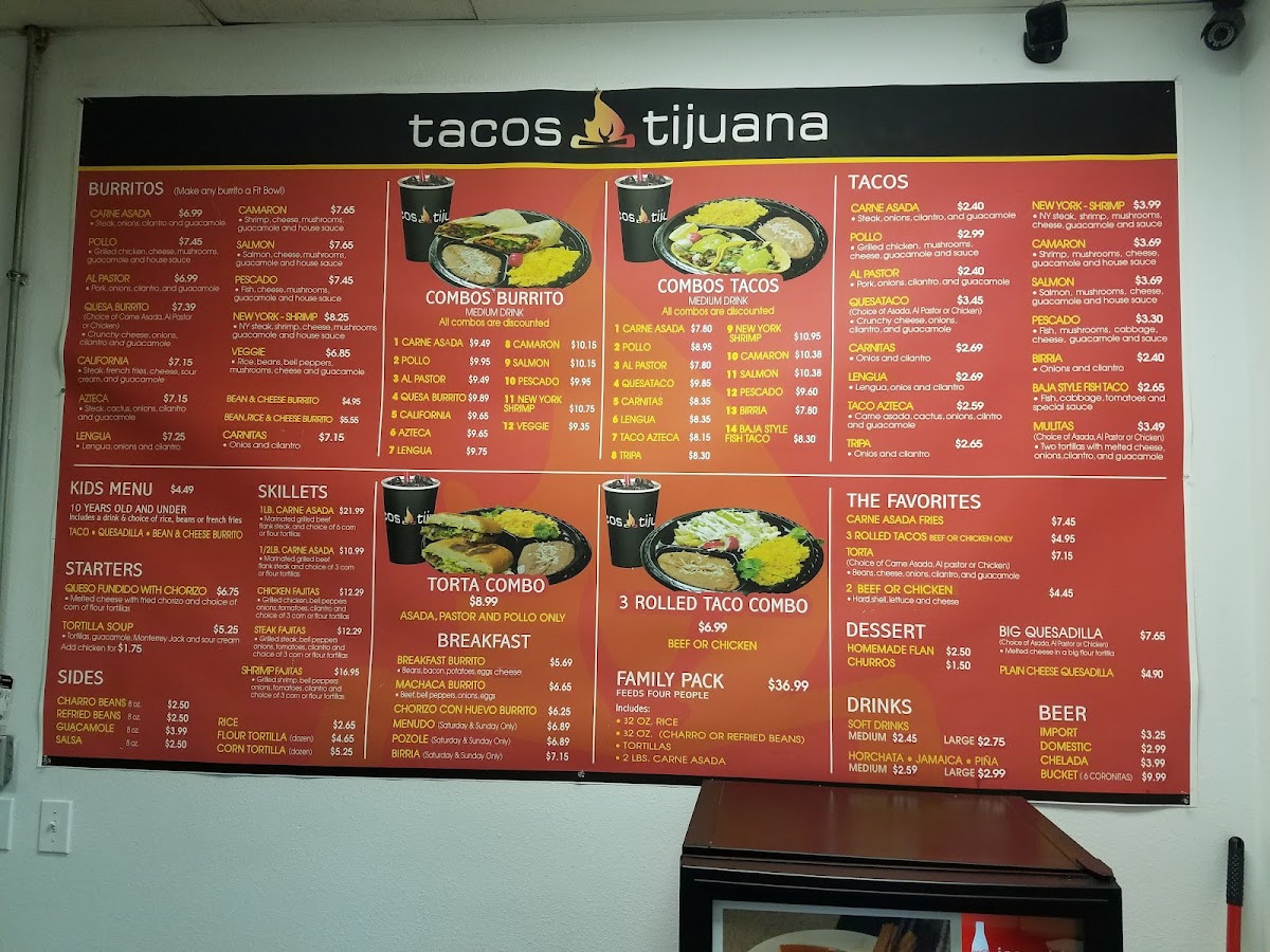 Tacos Tijuana Mexican Grill Menu - Image 4